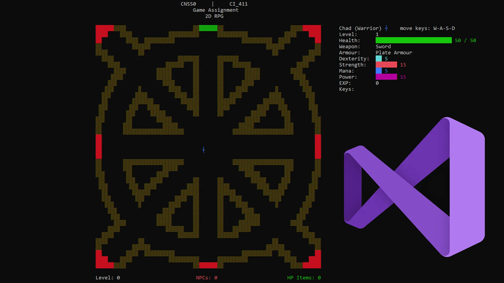 C++ Game - Console Project | Chad Nippard Portfolio